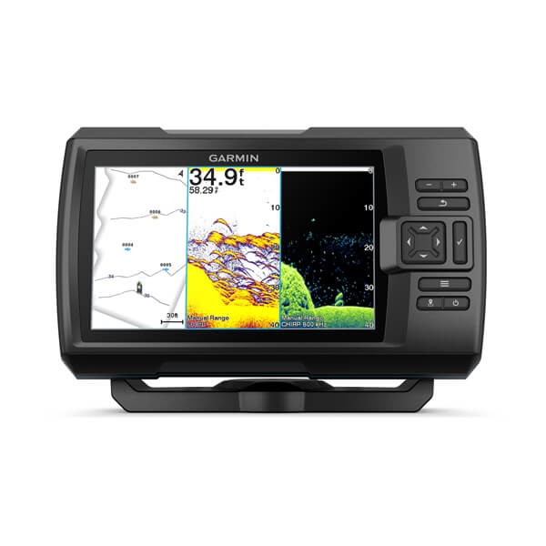 Garmin STRIKER Vivid 7cv/7sv - Trovapesci e ecoscandaglio 17,8 cm (7 pollici) 500 W con trasduttore sonar a colori