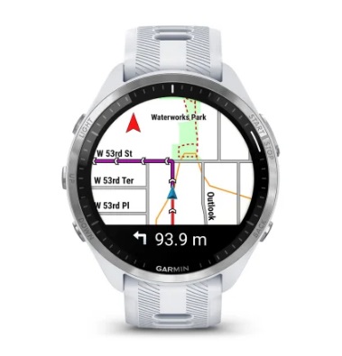 Garmin Forerunner 965 - Smartwatch GPS Bianco Pietra/Grigio con Display AMOLED 1.4