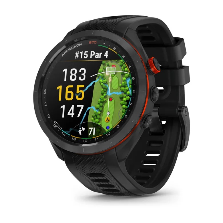 Garmin Approach S70 - Smartwatch Golf GPS 47mm con strumenti per migliorare il tuo gioco, impermeabile 5 ATM