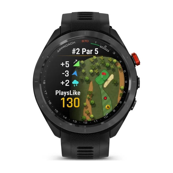 Garmin Approach S70 - Smartwatch Golf GPS 47mm con strumenti per migliorare il tuo gioco, impermeabile 5 ATM
