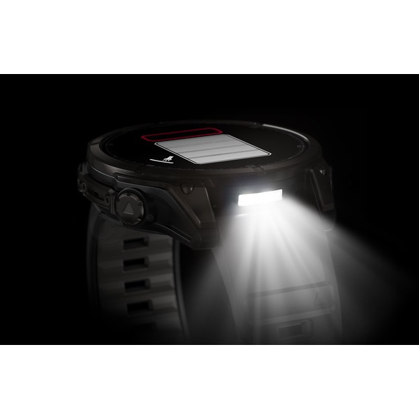 Garmin Fenix 8 - Smartwatch GPS Multisport 47 mm AMOLED Titanio Carbon Gray DLC con Cinturino in Silicone Black/Pebble Grey