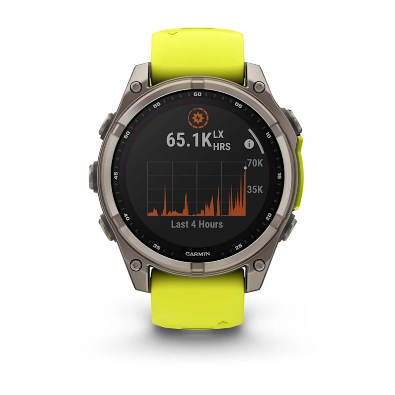 Garmin Fenix 8 Solar 47 mm - Smartwatch GPS Multisport Titanio con Display MIP 1,3