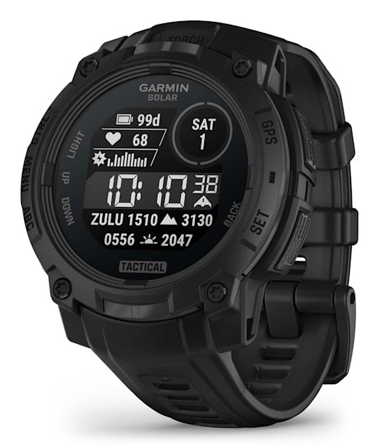 Garmin Instinct 3 Tactical Solar 45 mm - Smartwatch GPS con Ricarica Solare e Funzioni Tattiche