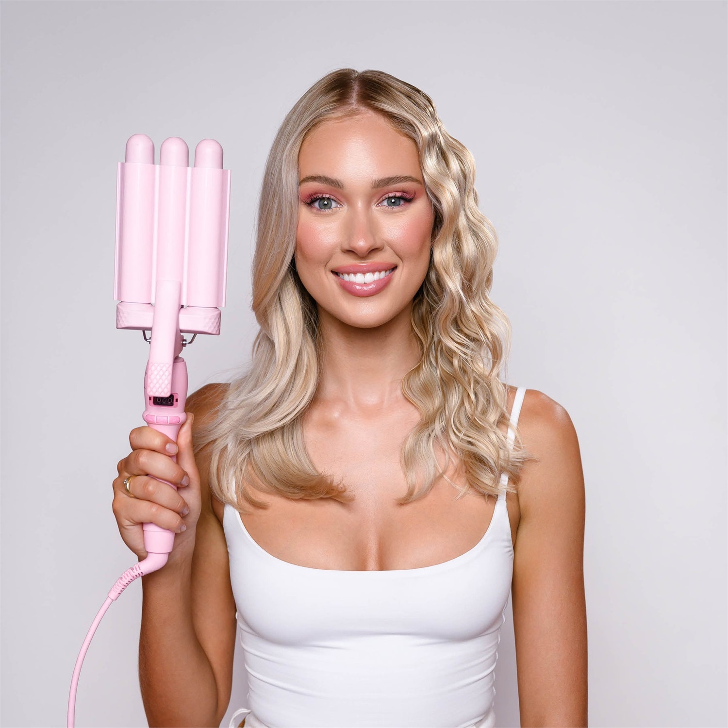 Mermade Hair Mini Waver 25 mm Ferro Arricciacapelli Rosa - Crea Onde e Ricci