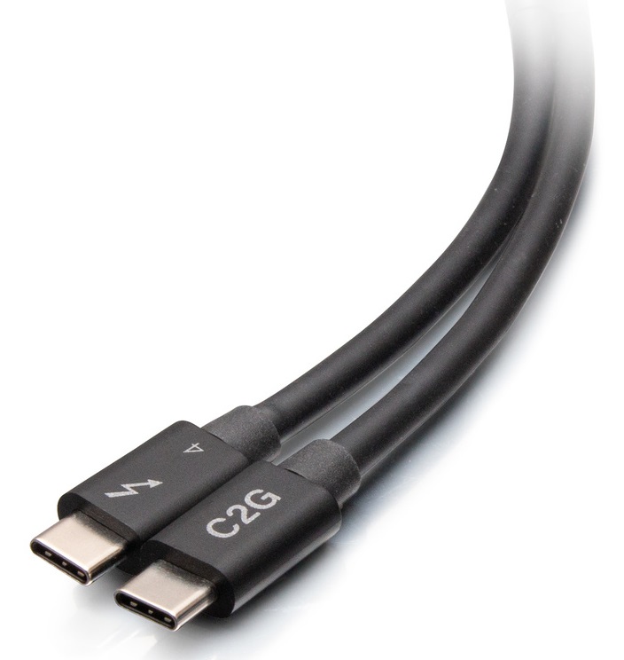 C2G Cavo attivo Thunderbolt™ 4 USB-C®, 2 m, 40 Gbps, supporto 8K 60 Hz, alimentazione USB 100 W