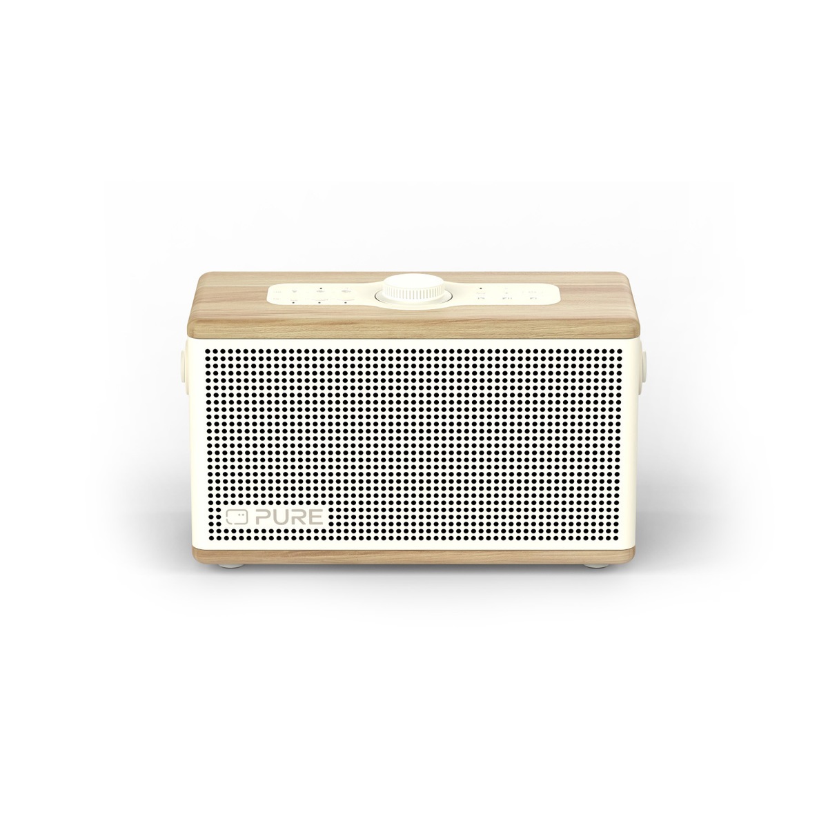 Pure Classic Aura - Altoparlante Bluetooth 40W con Powerbank, Luce, Batteria 30h, USB-C, AUX, IPX2
