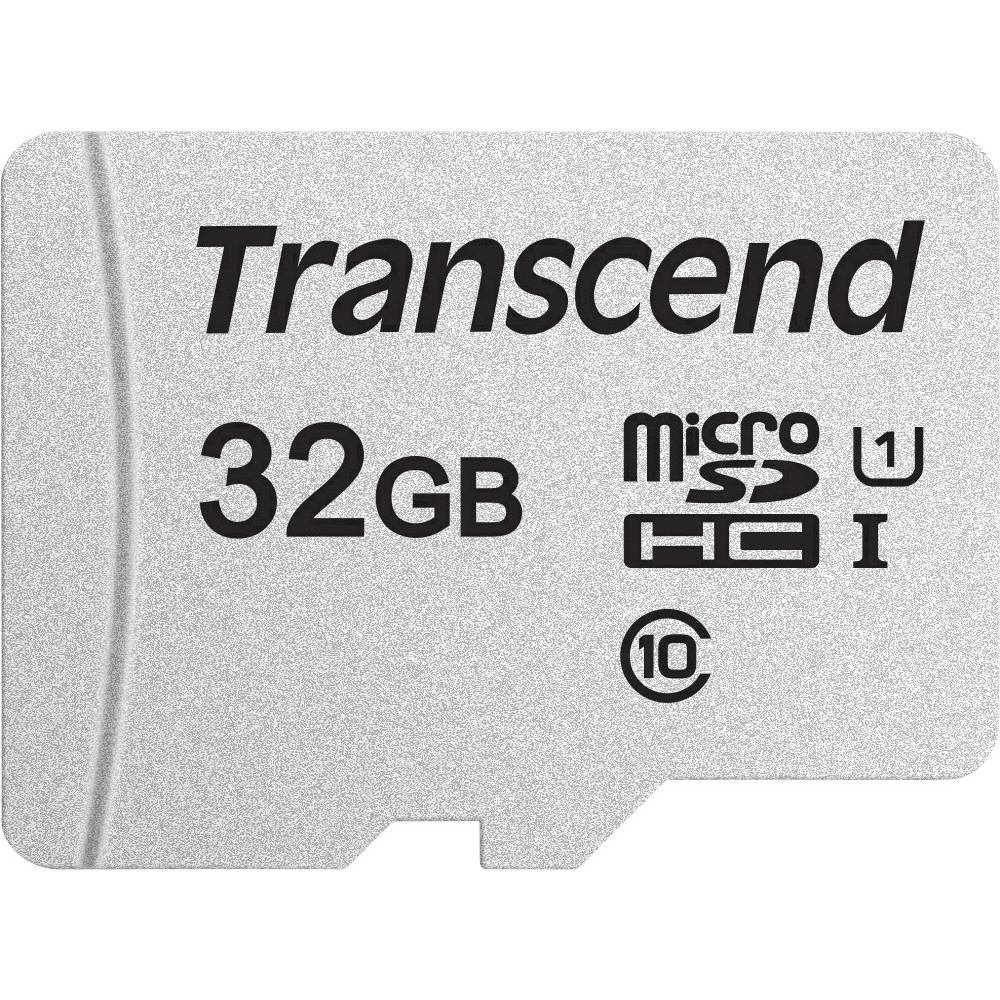 Transcend microSDHC 300S 32GB UHS-I U1 A1 con Adattatore - Classe 10, Velocità fino a 95 MB/s