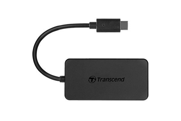 Transcend HUB2C Hub USB 3.1 Gen 1 Type-C con 4 Porte, Velocità di Trasferimento Fino a 5 GB/sec