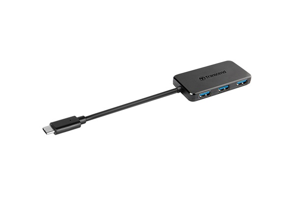 Transcend HUB2C Hub USB 3.1 Gen 1 Type-C con 4 Porte, Velocità di Trasferimento Fino a 5 GB/sec