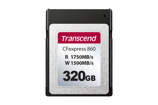 Transcend CFexpress 860 - Scheda di memoria 320 GB Type B, Velocità di lettura fino a 1750 MB/s e scrittura fino a 1500 MB/s