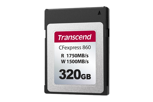 Transcend CFexpress 860 - Scheda di memoria 320 GB Type B, Velocità di lettura fino a 1750 MB/s e scrittura fino a 1500 MB/s