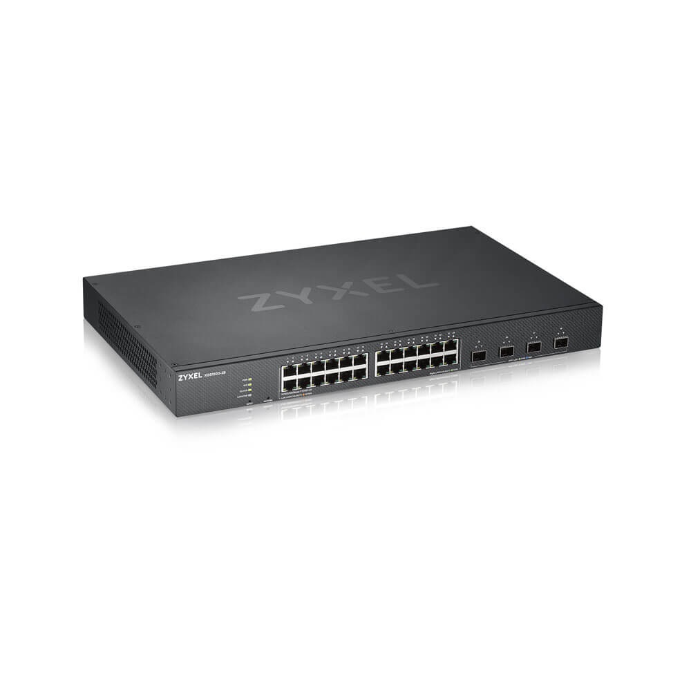 Zyxel XGS1930-28 Switch Smart Managed Ethernet Gigabit 24 Porte con 4 Slot SFP 10G e Modalità Cloud Ibrida