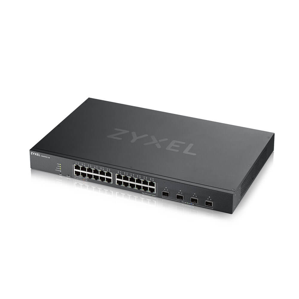 Zyxel XGS1930-28 Switch Smart Managed Ethernet Gigabit 24 Porte con 4 Slot SFP 10G e Modalità Cloud Ibrida