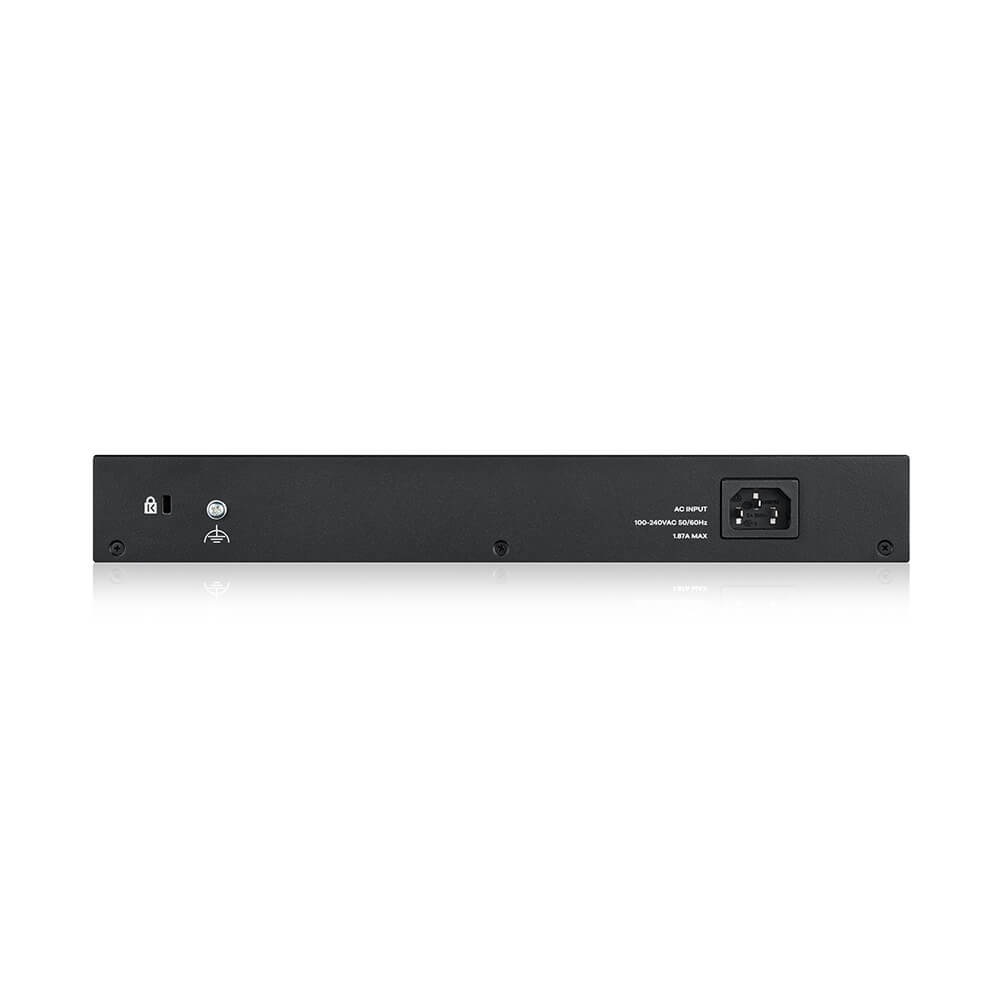 Zyxel GS1900-24EP Switch Web Managed 24 Porte Gigabit L2 con Supporto Power over Ethernet (PoE) - Nero, Montaggio Rack