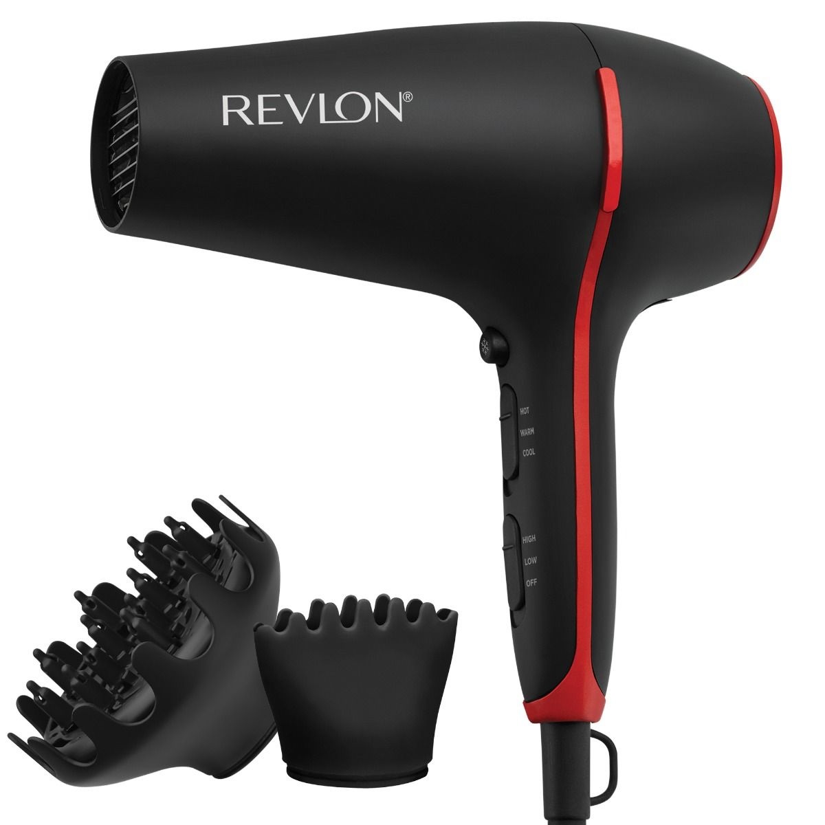 REVLON Asciugacapelli SmoothStay 2000 Watt con Diffusore Volumizzante e Infusione di Olio di Cocco