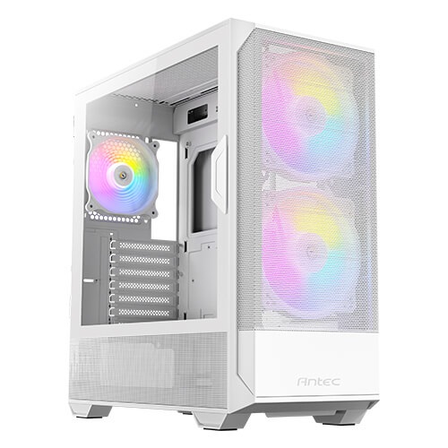 Antec NX416L White Midi Tower Bianco con Ventole ARGB e Pannello in Vetro Temperato