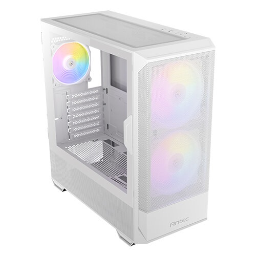 Antec NX416L White Midi Tower Bianco con Ventole ARGB e Pannello in Vetro Temperato
