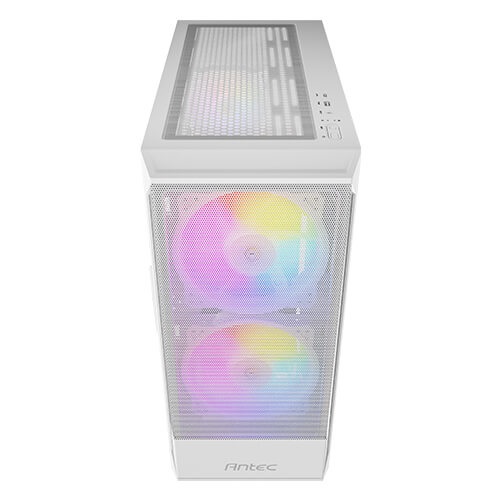 Antec NX416L White Midi Tower Bianco con Ventole ARGB e Pannello in Vetro Temperato