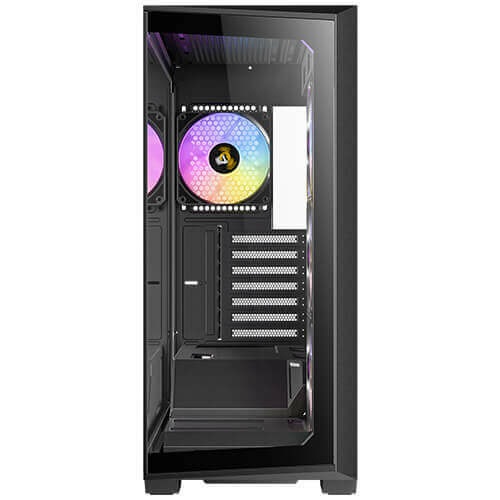 Antec C3 ARGB Midi Tower - Case da gioco in vetro temperato, Nero, compatibile con ATX/mATX/ITX, 4 ventole ARGB preinstallate