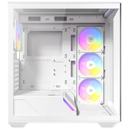 Antec C3 White ARGB Case Midi Tower - Compatibile con ATX/mATX/ITX, Vetro e Acciaio