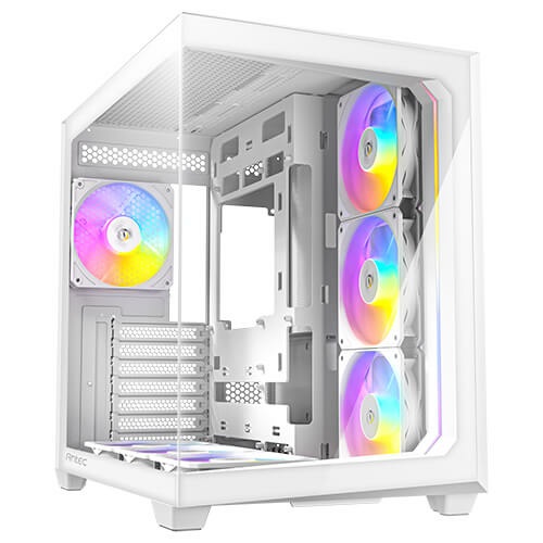 Antec C5 Midi Tower Bianco con 7 Ventole ARGB PWM, Compatibile ATX/mATX/Mini-ITX e Porta Type-C 3.2 Gen 2