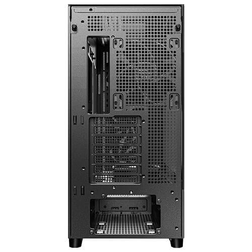Antec FLUX - Case Computer Midi Tower Nero e Legno con Ventole PWM Incluse e Supporto Radiatori fino a 420mm