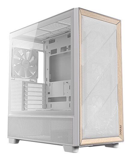 Antec FLUX Midi Tower Bianco - Case PC con 5 Ventole, Supporto ATX/mATX/ITX, Vetro Temperato e Design Alto Flusso