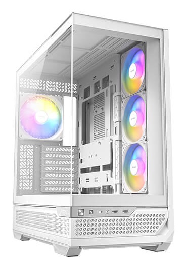 Antec C7 ARGB Midi Tower Bianco - Case PC con Ventole ARGB, Vetro Temperato, Supporto GPU RTX 40