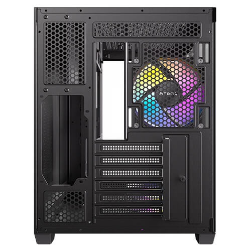 Antec CX800 Wood ARGB Midi Tower PC Case - Nero e Legno, con 4 Ventole ARGB incluse e Vetro Temperato