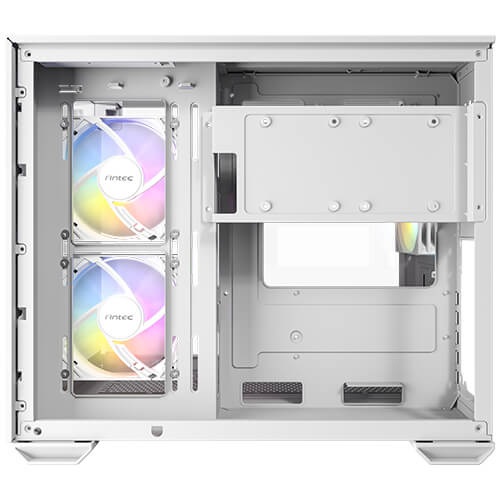 Antec CX600M Trio ARGB White - Mini Tower Trasparente con Illuminazione ARGB