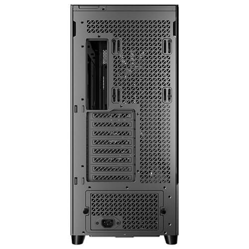 Antec Flux PRO EUV Full Tower Case - Vetro Temperato e Legno, Compatibile con ATX/EATX/ITX, 6 Ventole Pre-Installate