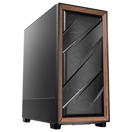 Antec FLUX SE Midi Tower Nero, Legno - Case PC E-ATX/ATX/mATX/Mini-ITX con Design Elegante e Ottima Ventilazione