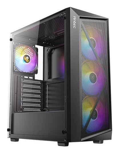 Antec AX67 Case Mid-Tower ATX con Illuminazione ARGB, Pannello Vetro Temperato e 4 Ventole ARGB