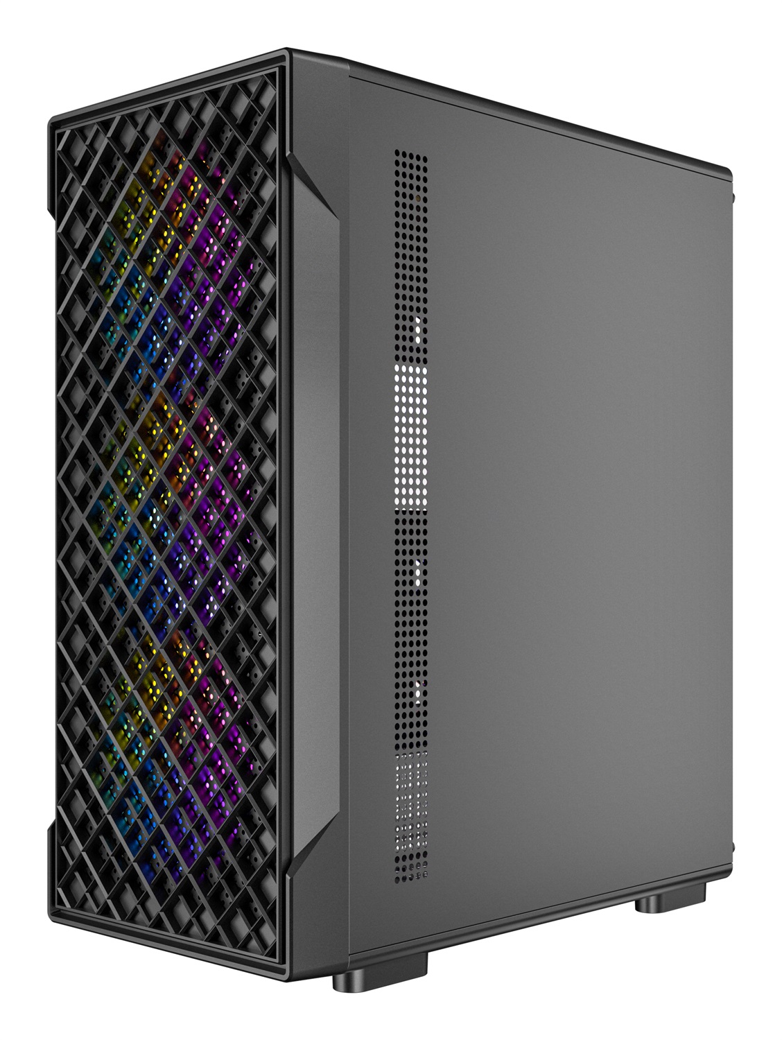 Antec VX-320 ARGB Case Midi-Tower Nero con Illuminazione Personalizzabile e Vetro Temperato