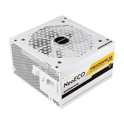 Antec Neo ECO Modular NE1000G M White ATX 3.0 Alimentatore per Computer 1000 W 20 4 pin, Fully Modular, 80PLUS Gold, PCIe 5.0 Ready