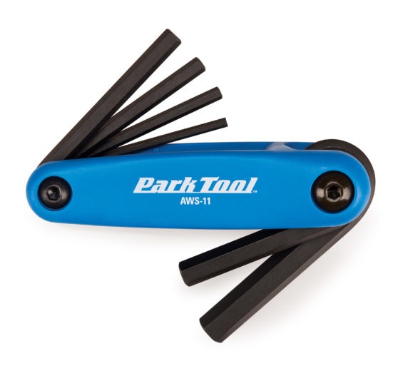 Park Tool AWS-11 - Set di chiavi esagonali pieghevoli, 3-6 mm e 8-10 mm, manico composito antiscivolo, alta resistenza