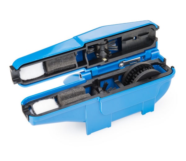 Park Tool CM-25 Professional Chain Scrubber - Attrezzo Unisex-Adulto, Blu con Manico in Alluminio e Custodia Resistente