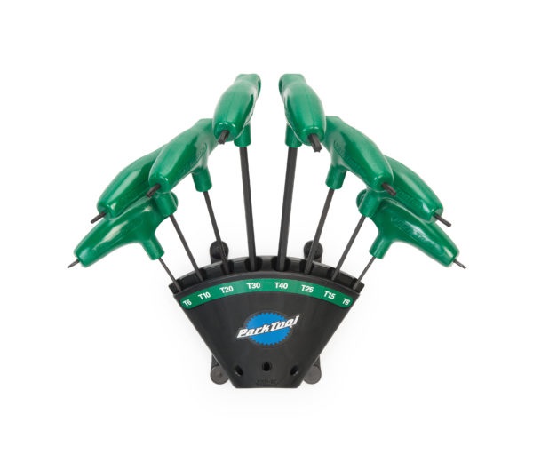 Park Tool PH-T1.2 Set di Chiavi Torx a Forma di L con Manico Ergonomico - 8 Pezzi Compatibili T6, T8, T10, T15, T20, T25, T30, T40