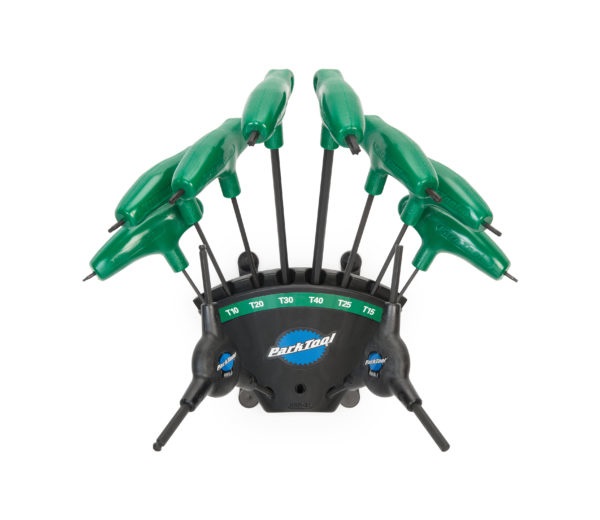 Park Tool PH-T1.2 Set di Chiavi Torx a Forma di L con Manico Ergonomico - 8 Pezzi Compatibili T6, T8, T10, T15, T20, T25, T30, T40