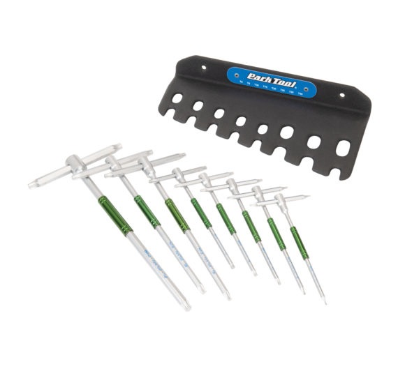 Park Tool THT-1 - Set di Chiavi Torx Unisex-Adulto, Argento, con Maniglia a T Scorrevole e 8 Dimensioni Compatibili (T6-T40)