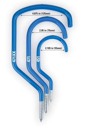 Park Tool Ganci Autofilettanti 451-2 per Telai e Ruote - Set da 2, Blu