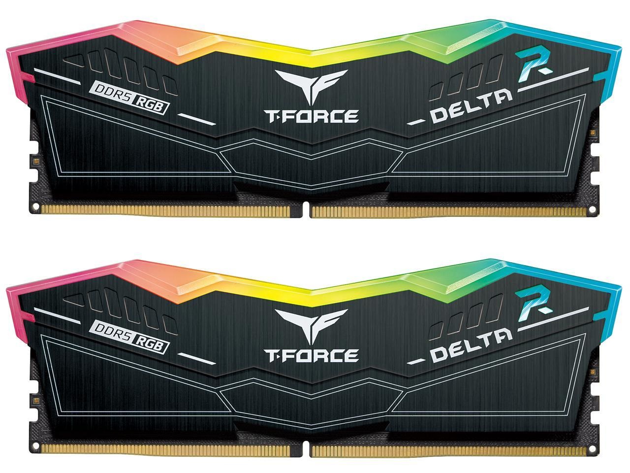 Team Group FF3D532G7200HC34ADC01 Memoria RAM 32 GB (2 x 16 GB) DDR5 7200 MHz DIMM 288-pin con Delta RGB e supporto INTEL XMP
