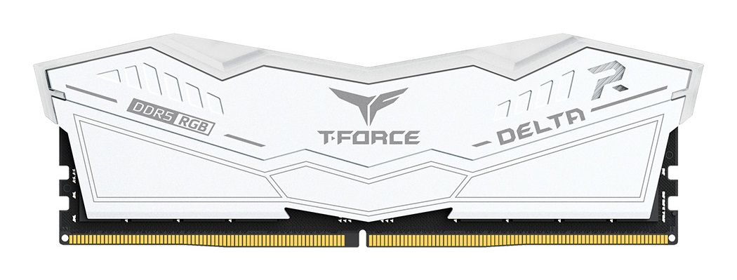 TEAMGROUP T-Force Delta RGB Memoria RAM 32 GB (2 x 16 GB) DDR5 6400 MHz PC5-51200 CL32 - XMP 3.0 Ready - Bianco