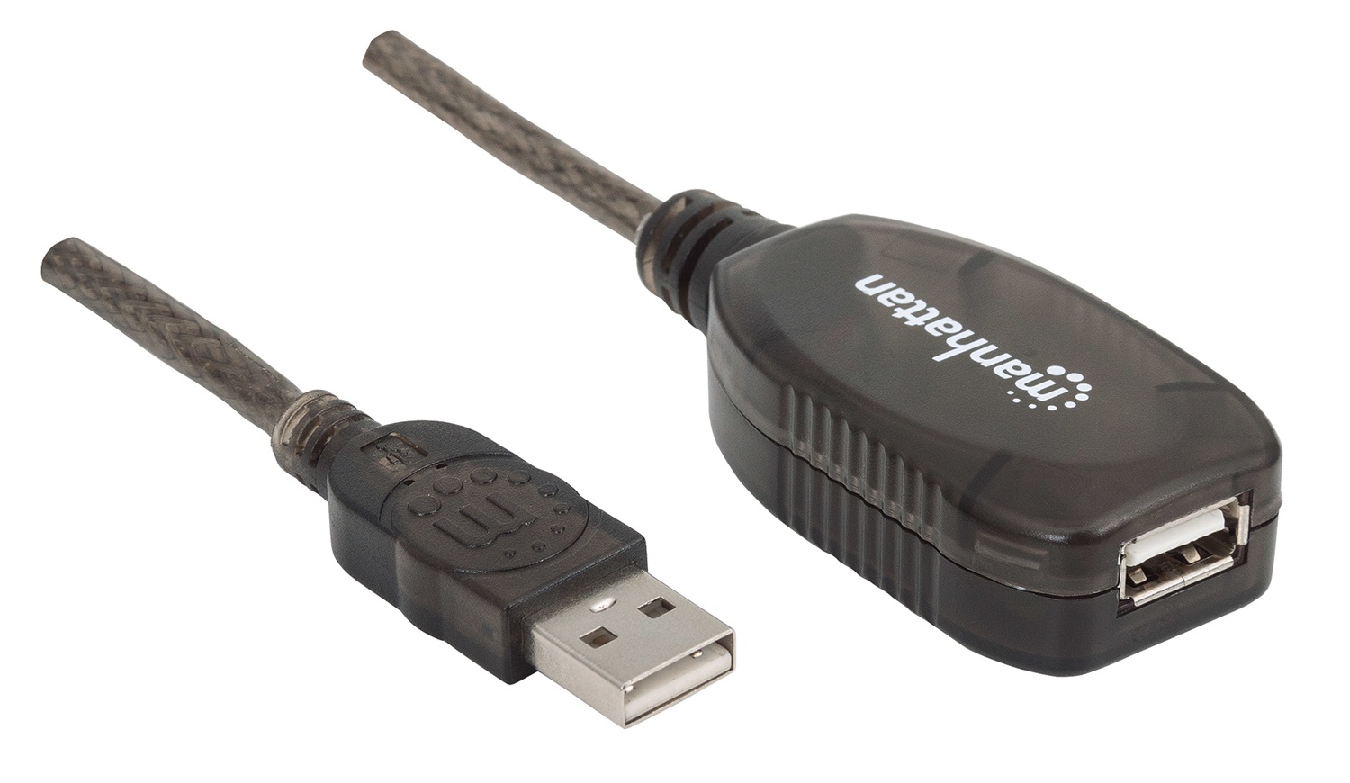 Manhattan 150958 Prolunga Attiva USB 2.0 20 m USB A Nero - Velocità fino a 480 Mbit/s