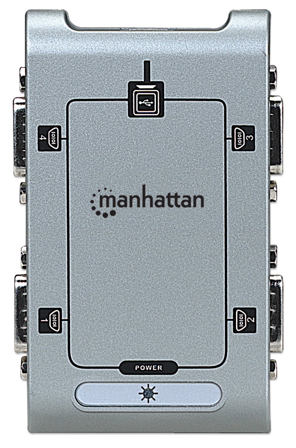 Manhattan 151047 - Convertitore seriale USB a RS485, 0,45 m, Argento, MosChip MCS7840