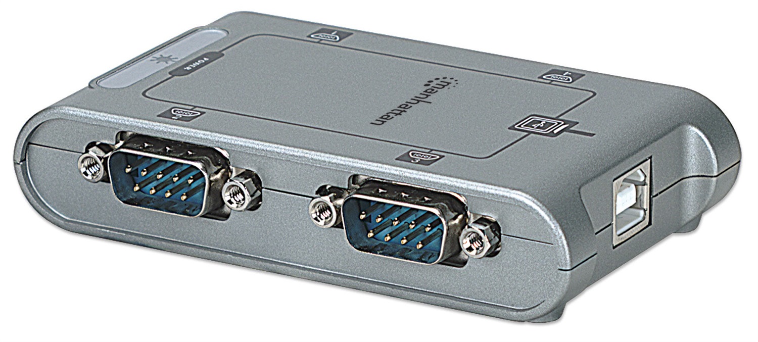 Manhattan 151047 - Convertitore seriale USB a RS485, 0,45 m, Argento, MosChip MCS7840