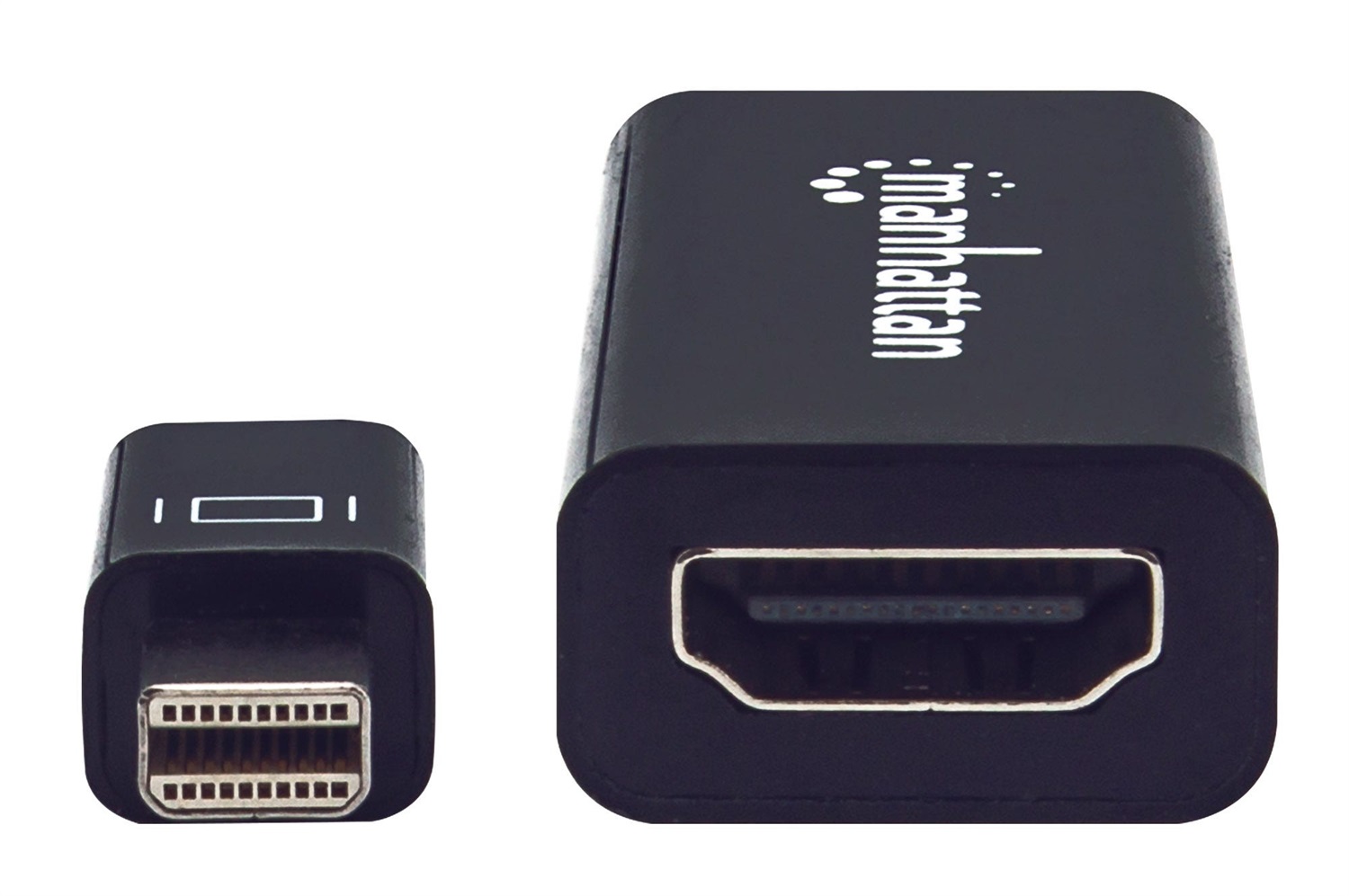MANHATTAN IADAP MDP-HDMIF12M - Adattatore Mini DisplayPort a HDMI Passivo 0,12 m Nero - Supporto 1080p e 10.8 Gbps