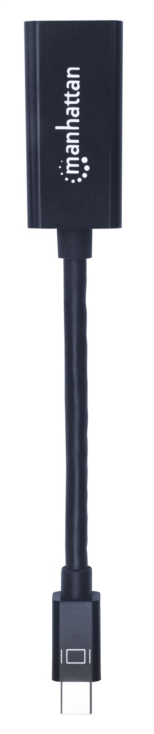 MANHATTAN IADAP MDP-HDMIF12M - Adattatore Mini DisplayPort a HDMI Passivo 0,12 m Nero - Supporto 1080p e 10.8 Gbps