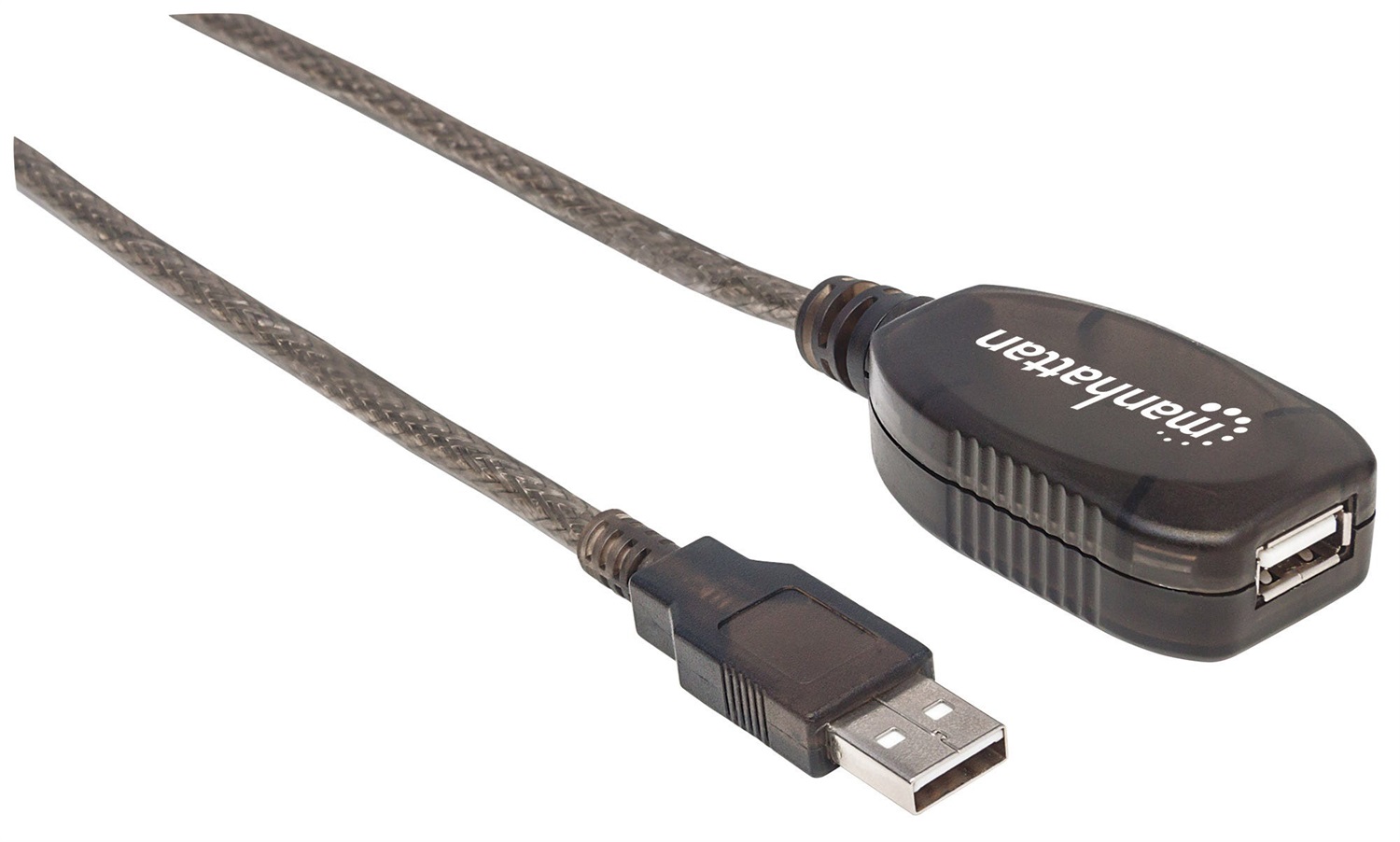 Manhattan 152365 Cavo Prolunga Attivo USB 2.0 15 m - Estensione Segnale Fino a 480 MBps con Chip Integrato