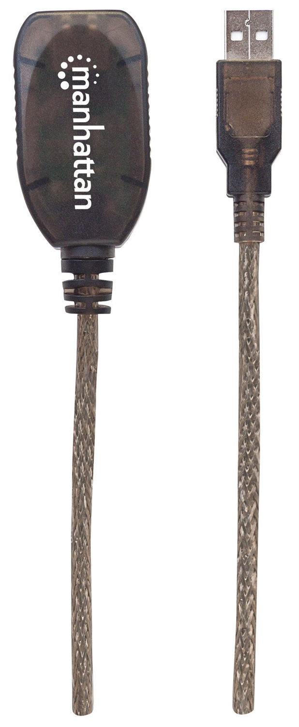 Manhattan 152365 Cavo Prolunga Attivo USB 2.0 15 m - Estensione Segnale Fino a 480 MBps con Chip Integrato